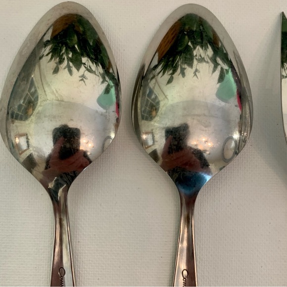 Oneida Community Venetia Stainless Flatware Serving Pieces Hostess Set Lot of 4 - Picture 8 of 9